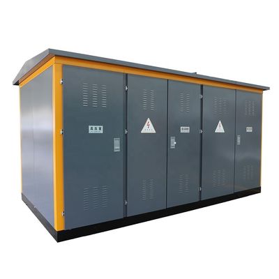 Subestação elétrica de distribuição de energia de alta tensão ao ar livre para zonas residenciais
