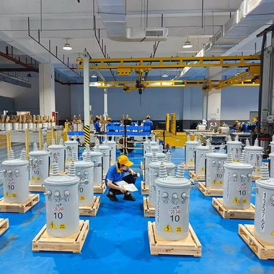 TOROIDAL Estrutura da bobina 100kVA 150kVA Transformador de baixa perda de fase única cheio de óleo