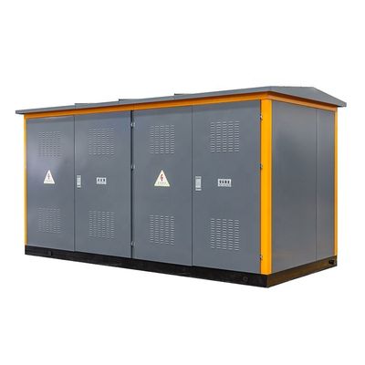 Subestação de caixa de distribuição de energia elétrica exterior com transformador de cobre / alumínio